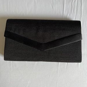 Lord & Taylor Black Evening Clutch w/ Strap